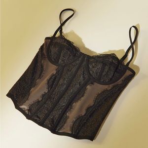 Urban outfitters modern love corset Black